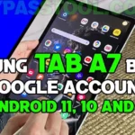 Samsung Tab A7 bypass Google account without PC Android 11, 10, and 9