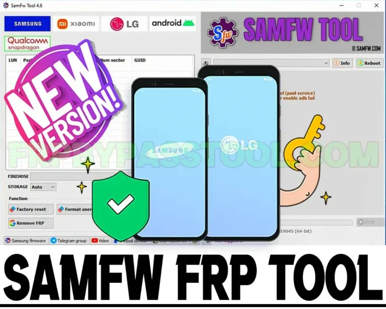 SamFw FRP Tool v4.6 Download Latest Version One-Click FRP Unlock Tool