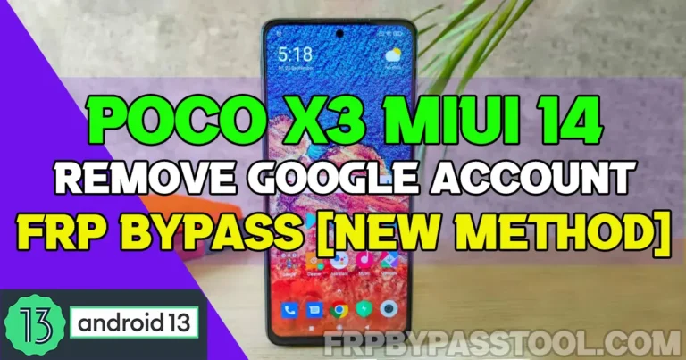 A picture of POCO X3 smartphones that is facing FRP lock and we show a solution to bypass MIUI 14 from Android 13 in 2024.