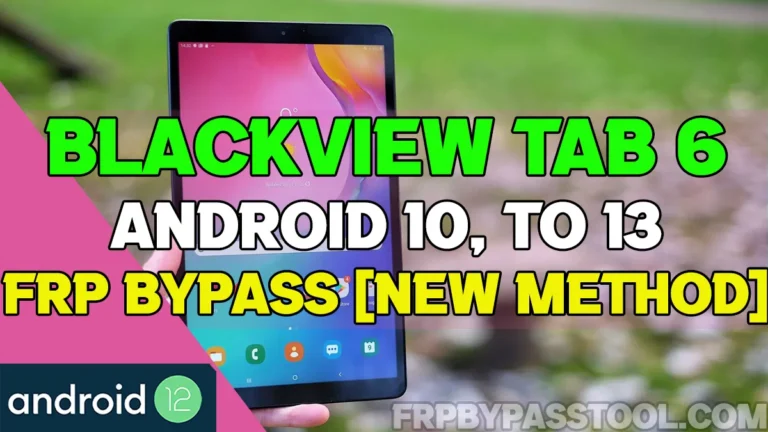 A picture of Blackview Tab 6 that is locked by FRP Bypass and a solution to unlock it Without PC and Computer in 2024 - Android 11 & 12